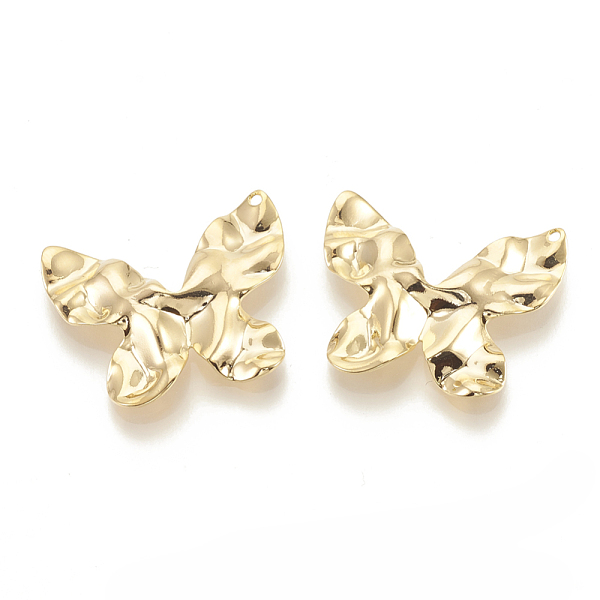 PandaHall Brass Pendants, Butterfly, Bumpy, Nickel Free, Real 18K Gold Plated, 20x25x3.5mm, Hole: 1mm Brass Butterfly
PandaHall Brass Pendants, Butterfly, Bumpy, Nickel Free, Real 18K Gold Plated, 20x25x3.5mm, Hole: 1mm Brass Butterfly