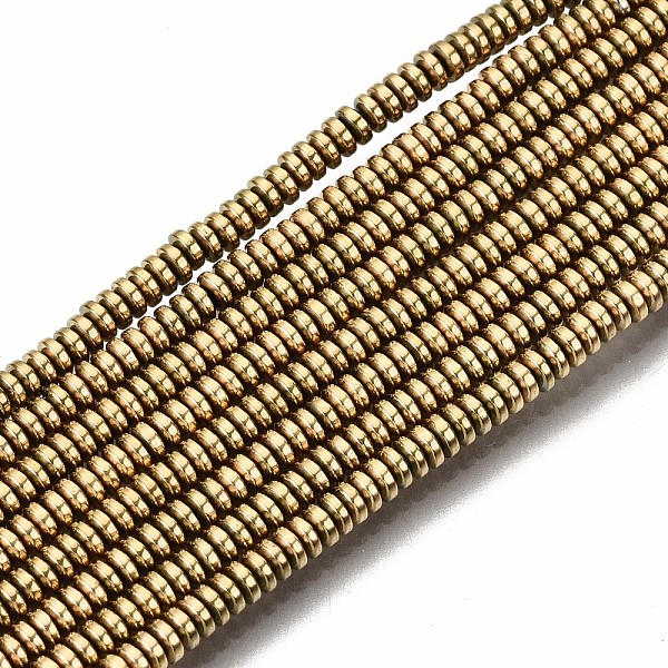 PandaHall Electroplate Non-magnetic Synthetic Hematite Beads Strands, Flat Round/Disc, Faceted, Real 18K Gold Plated, 2x1mm, Hole: 0.8mm...
PandaHall Electroplate Non-magnetic Synthetic Hematite Beads Strands, Flat Round/Disc, Faceted, Real 18K Gold Plated, 2x1mm, Hole: 0.8mm...