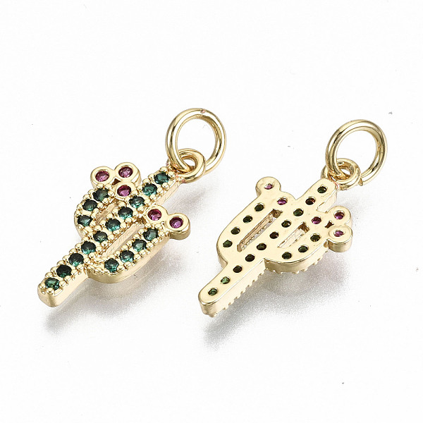 PandaHall Brass Micro Pave Green Cubic Zirconia Pendants, with Jump Rings, Nickel Free, Cactus, Real 16K Gold Plated, 16.5x9x1.5mm, Jump...
PandaHall Brass Micro Pave Green Cubic Zirconia Pendants, with Jump Rings, Nickel Free, Cactus, Real 16K Gold Plated, 16.5x9x1.5mm, Jump...