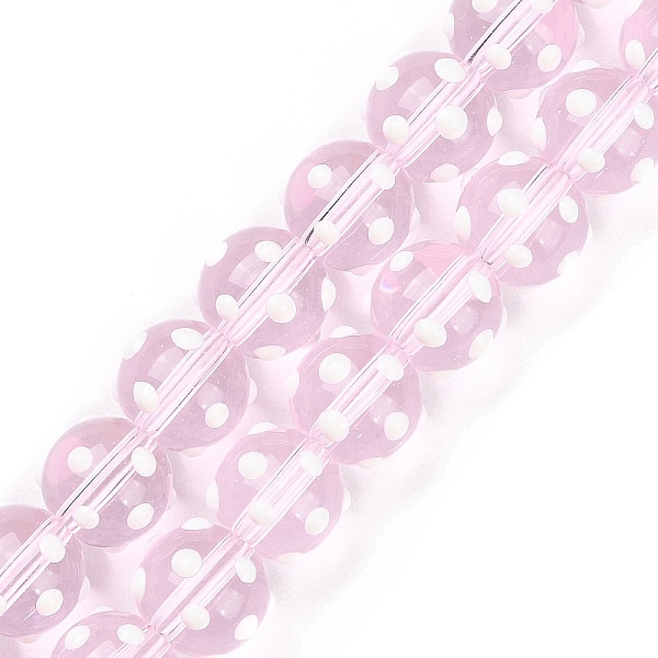 PandaHall Handmade Bumpy Lampwork Beads Strands, with Enamel, Round, Pearl Pink, 10~11mm, Hole: 1.5~1.6mm, about 36~40pcs/strand...
PandaHall Handmade Bumpy Lampwork Beads Strands, with Enamel, Round, Pearl Pink, 10~11mm, Hole: 1.5~1.6mm, about 36~40pcs/strand...