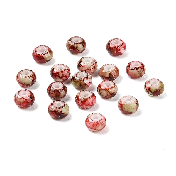 PandaHall Opaque Spray Painted Glass Beads, Rondelle, Cerise, 8x5mm, Hole: 2mm, about 1041pcs/500g Glass Rondelle Red
PandaHall Opaque Spray Painted Glass Beads, Rondelle, Cerise, 8x5mm, Hole: 2mm, about 1041pcs/500g Glass Rondelle Red
