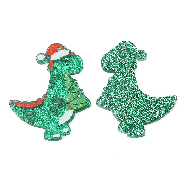 PandaHall Acrylic Pendants, Christmas Theme, Dinosaur, 39.5x31x2mm, Hole: 1.4mm Acrylic Dinosaur Green
PandaHall Acrylic Pendants, Christmas Theme, Dinosaur, 39.5x31x2mm, Hole: 1.4mm Acrylic Dinosaur Green