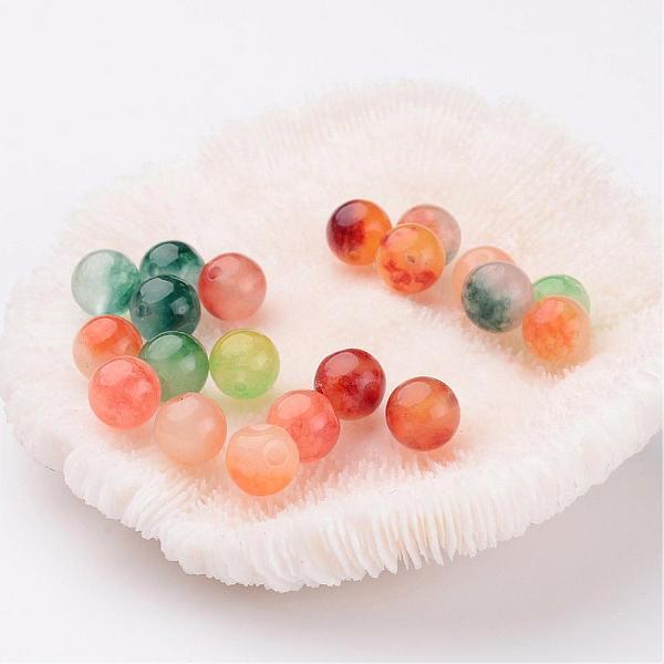 PandaHall Two Tone Natural White Jade Beads, Dyed, Round, Mixed Color, 8mm, Hole: 1mm White Jade Round Multicolor
PandaHall Two Tone Natural White Jade Beads, Dyed, Round, Mixed Color, 8mm, Hole: 1mm White Jade Round Multicolor