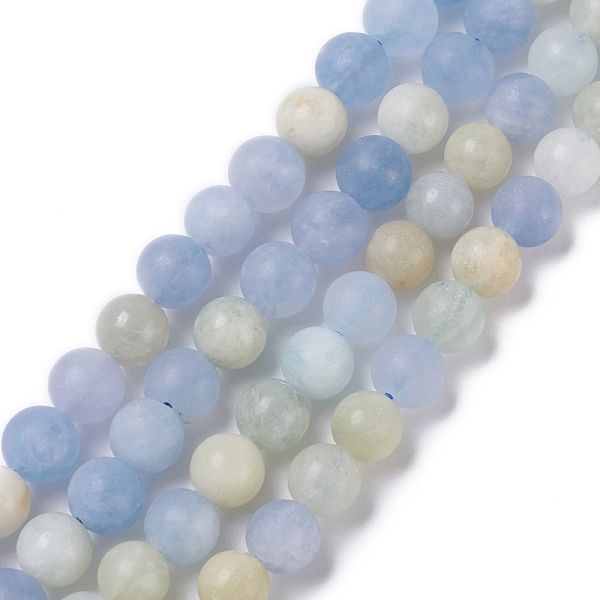 PandaHall Natural Aquamarine Beads Strands, Frosted, Round, 8~8.5mm, Hole: 1mm, about 48~50pcs/strand, 15.35''(39cm) Aquamarine Round
PandaHall Natural Aquamarine Beads Strands, Frosted, Round, 8~8.5mm, Hole: 1mm, about 48~50pcs/strand, 15.35''(39cm) Aquamarine Round