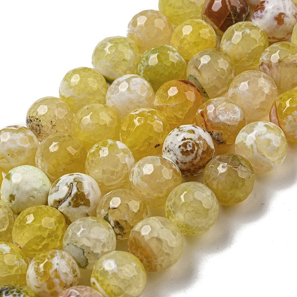 PandaHall Faceted Natural Fire Crackle Agate Beads Strands, Round, Dyed & Heated, Light Khaki, 11.5mm, Hole: 1.6mm, about 31pcs/strand...
PandaHall Faceted Natural Fire Crackle Agate Beads Strands, Round, Dyed & Heated, Light Khaki, 11.5mm, Hole: 1.6mm, about 31pcs/strand...