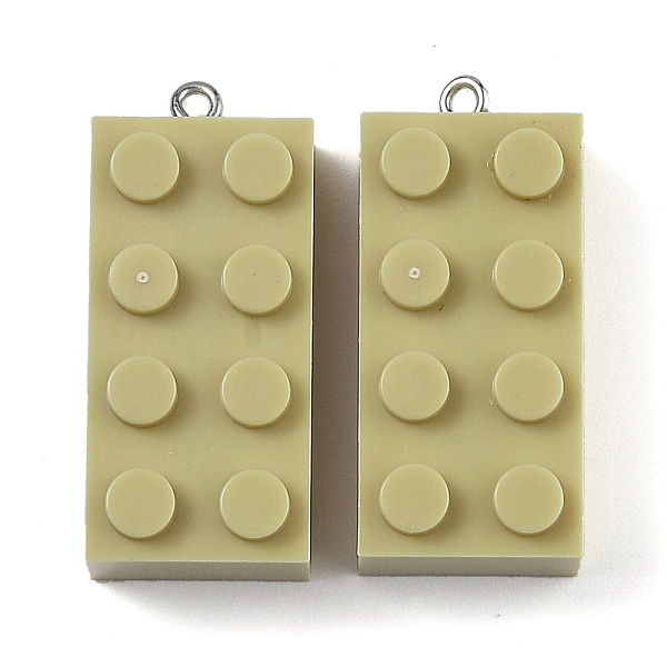 PandaHall Opaque Acrylic Pendants, with Platinum Iron Loop, Long Rectangle Building Block Charms, Dark Khaki, 36x16x11.5mm, Hole: 1.5mm...
PandaHall Opaque Acrylic Pendants, with Platinum Iron Loop, Long Rectangle Building Block Charms, Dark Khaki, 36x16x11.5mm, Hole: 1.5mm...