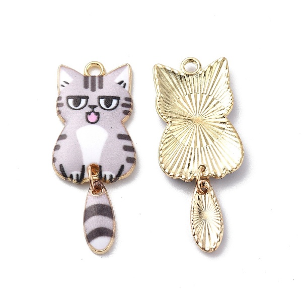 PandaHall Light Gold Rack Plating Alloy Enamel Pendants, Cadmium Free & Nickel Free & Lead Free, Cat Charm, Dark Gray, 38x15.7x3mm, Hole...
PandaHall Light Gold Rack Plating Alloy Enamel Pendants, Cadmium Free & Nickel Free & Lead Free, Cat Charm, Dark Gray, 38x15.7x3mm, Hole...