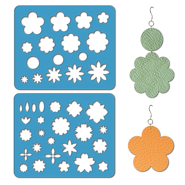 PandaHall 2Pcs 2 Style Acrylic Earring Handwork Template, Card Leather Cutting Stencils, Flower, 15x18x0.3cm, 1pc/style Acrylic Flower
PandaHall 2Pcs 2 Style Acrylic Earring Handwork Template, Card Leather Cutting Stencils, Flower, 15x18x0.3cm, 1pc/style Acrylic Flower