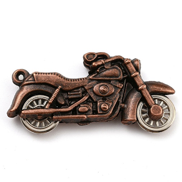 PandaHall Tibetan Style Alloy Pendants, Motorbike, Cadmium Free & Lead Free, Red Copper, 25x49x8mm, Hole: 1.5mm Alloy Motorbike
PandaHall Tibetan Style Alloy Pendants, Motorbike, Cadmium Free & Lead Free, Red Copper, 25x49x8mm, Hole: 1.5mm Alloy Motorbike