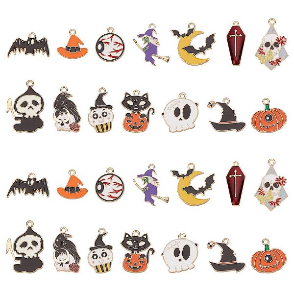 PandaHall SUNNYCLUE 1 Box 28Pcs 14 Styles Gothic Charms Halloween Charms Witch Charm Black Bat Cat Charm Eye Skull Skeleton Charm for..., Multicolor
PandaHall SUNNYCLUE 1 Box 28Pcs 14 Styles Gothic Charms Halloween Charms Witch Charm Black Bat Cat Charm Eye Skull Skeleton Charm for..., Multicolor