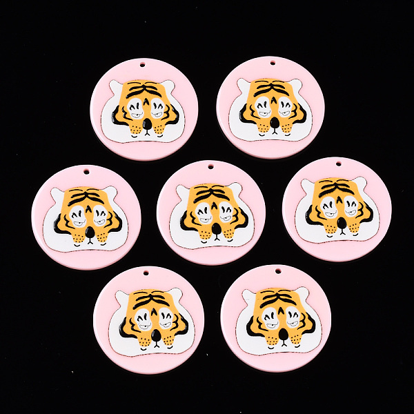 PandaHall Opaque Acrylic Pendants, 3D Printed, Flat Round with Tiger, Pink, 30x2.5mm, Hole: 1.5mm Acrylic Flat Round Pink
PandaHall Opaque Acrylic Pendants, 3D Printed, Flat Round with Tiger, Pink, 30x2.5mm, Hole: 1.5mm Acrylic Flat Round Pink