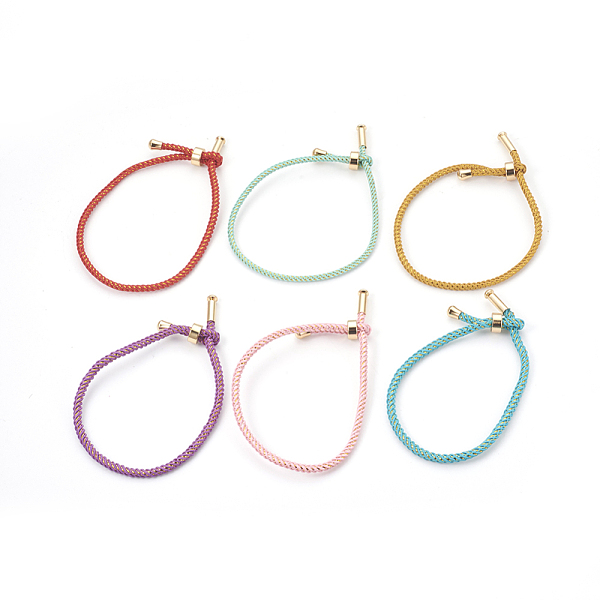PandaHall Couple Adjustable Nylon Cord Bracelets, Bolo Bracelets, Slider Bracelets, Box Chains, with Brass Findings, Long-Lasting Plated..., Multicolor
PandaHall Couple Adjustable Nylon Cord Bracelets, Bolo Bracelets, Slider Bracelets, Box Chains, with Brass Findings, Long-Lasting Plated..., Multicolor