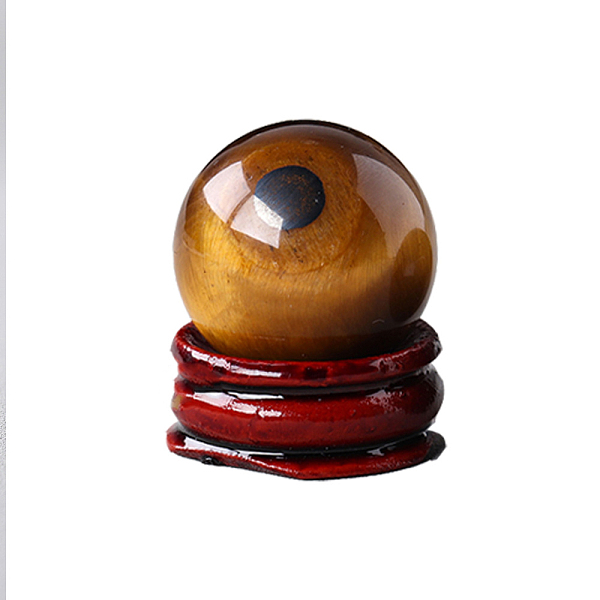 PandaHall Natural Tiger Eye Ball Display Decorations, Reiki Energy Stone Ornaments, with Wood Holder, 30mm Tiger Eye Round
PandaHall Natural Tiger Eye Ball Display Decorations, Reiki Energy Stone Ornaments, with Wood Holder, 30mm Tiger Eye Round