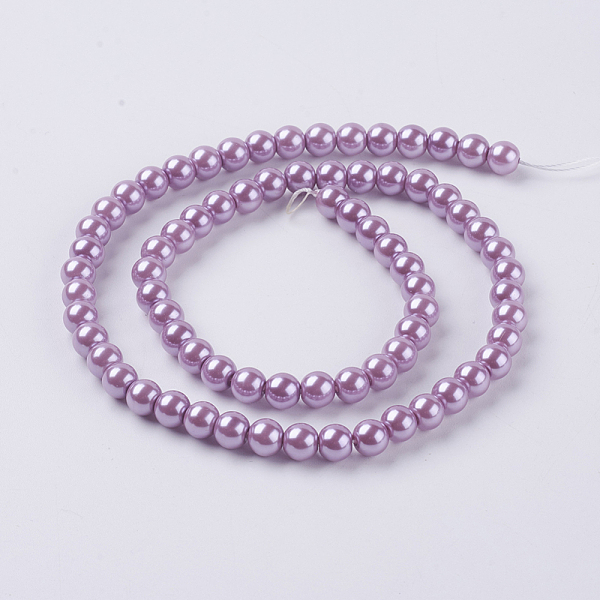 PandaHall Eco-Friendly Dyed Glass Pearl Round Beads Strands, Cotton Cord Threaded, Violet, 6mm, Hole: 0.7~1.1mm, about 72pcs/strand, 15 inch..., Purple
PandaHall Eco-Friendly Dyed Glass Pearl Round Beads Strands, Cotton Cord Threaded, Violet, 6mm, Hole: 0.7~1.1mm, about 72pcs/strand, 15 inch..., Purple