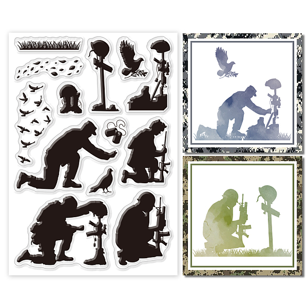 PandaHall GLOBLELAND Soldier Mourning and Dove Clear Stamps for Memorial Day for Cards Making Clear Stamp Seals Transparent Stamps for DIY...
PandaHall GLOBLELAND Soldier Mourning and Dove Clear Stamps for Memorial Day for Cards Making Clear Stamp Seals Transparent Stamps for DIY...