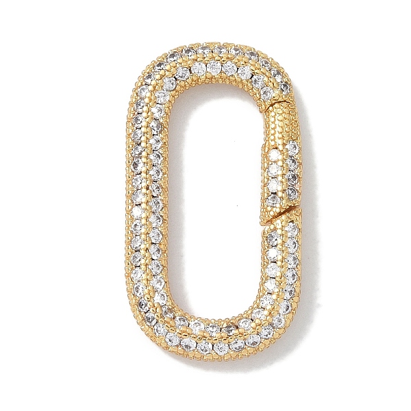 PandaHall Rack Plating Brass Micro Pave Cubic Zirconia Spring Gate Rings Clasps, Cadmium Free & Lead Free, Long-Lasting Plated, Real 18K..., Clear
PandaHall Rack Plating Brass Micro Pave Cubic Zirconia Spring Gate Rings Clasps, Cadmium Free & Lead Free, Long-Lasting Plated, Real 18K..., Clear