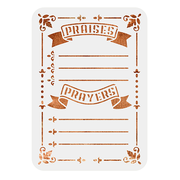 PandaHall MAYJOYDIY Vintage Writting Stencil Journal Stencil Retro Text Box Painting Stencils PRAISES Prayers Words Pattern 21×29.7cm...
PandaHall MAYJOYDIY Vintage Writting Stencil Journal Stencil Retro Text Box Painting Stencils PRAISES Prayers Words Pattern 21×29.7cm...