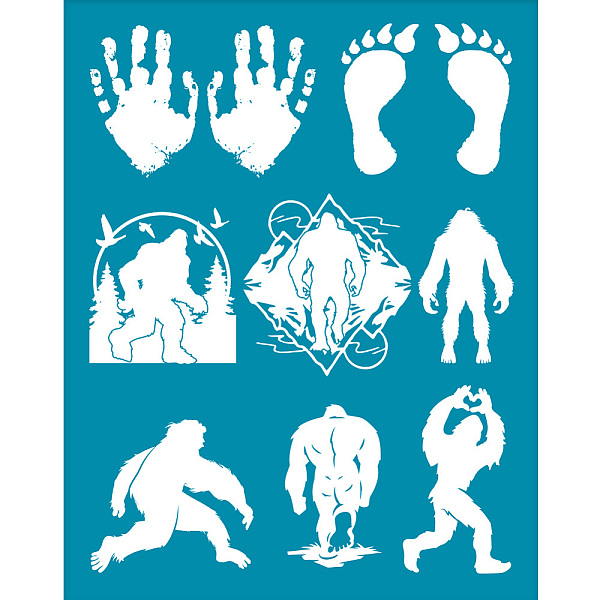 PandaHall Silk Screen Printing Stencil, for Painting on Wood, DIY Decoration T-Shirt Fabric, Footprint, 100x127mm Nylon Footprint Cyan
PandaHall Silk Screen Printing Stencil, for Painting on Wood, DIY Decoration T-Shirt Fabric, Footprint, 100x127mm Nylon Footprint Cyan