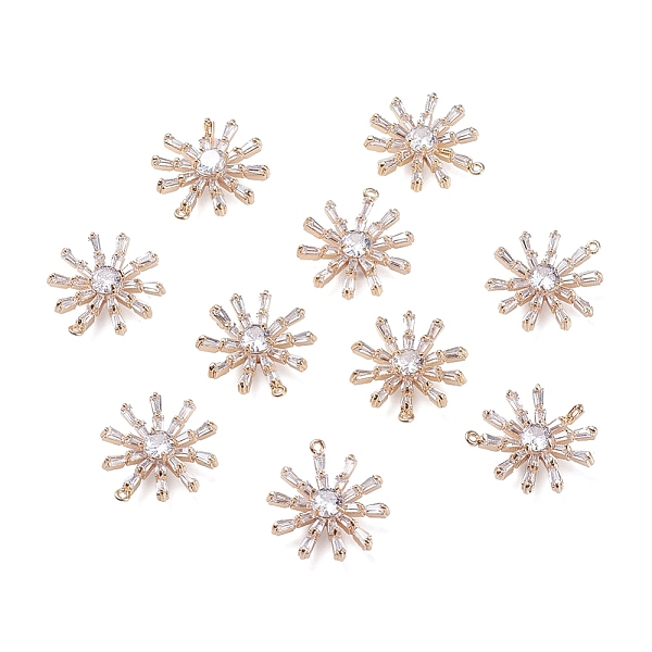 PandaHall Brass Micro Pave Clear Cubic Zirconia Pendants, Flower, Real 18K Gold Plated, 16.8x15.6x3.7mm, Hole: 0.8mm Brass+Cubic Zirconia...
PandaHall Brass Micro Pave Clear Cubic Zirconia Pendants, Flower, Real 18K Gold Plated, 16.8x15.6x3.7mm, Hole: 0.8mm Brass+Cubic Zirconia...