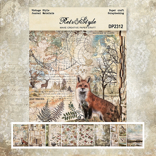 PandaHall 8 Sheets A5 Scrapbook Paper Pads, for DIY Album Scrapbook, Background Paper, Diary Decoration, Brown, 145x210mm Paper Fox Brown
PandaHall 8 Sheets A5 Scrapbook Paper Pads, for DIY Album Scrapbook, Background Paper, Diary Decoration, Brown, 145x210mm Paper Fox Brown