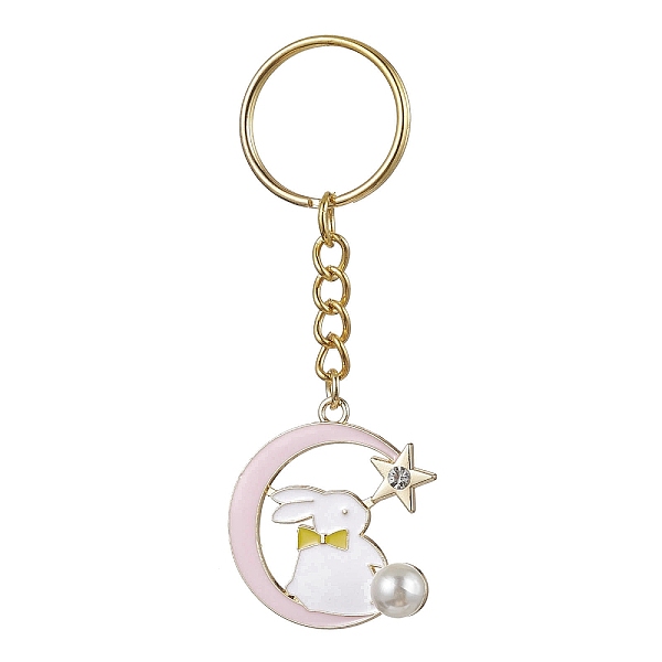 PandaHall Moon with Rabbit Alloy Enamel Pendant Keychain, with Iron Split Key Rings, Rabbit, 8.6cm Alloy Rabbit
PandaHall Moon with Rabbit Alloy Enamel Pendant Keychain, with Iron Split Key Rings, Rabbit, 8.6cm Alloy Rabbit