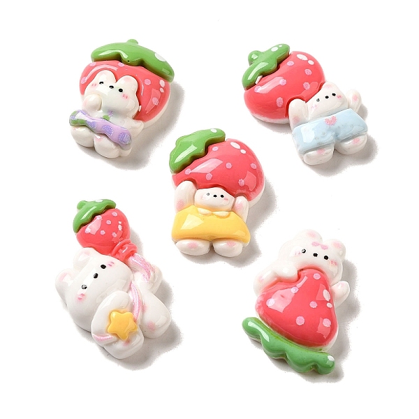 PandaHall Opaque Resin Decoden Cabochons, Strawberry Rabbit Mixed Shapes, Mixed Color, 26~31.5x20~22x8~9mm Resin Rabbit Multicolor
PandaHall Opaque Resin Decoden Cabochons, Strawberry Rabbit Mixed Shapes, Mixed Color, 26~31.5x20~22x8~9mm Resin Rabbit Multicolor
