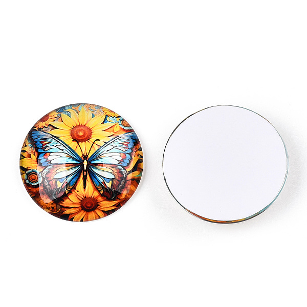 PandaHall Glass Cabochons, Half Round with Sunflower Pattern, Lavender, 35x9mm Glass Half Round Purple
PandaHall Glass Cabochons, Half Round with Sunflower Pattern, Lavender, 35x9mm Glass Half Round Purple