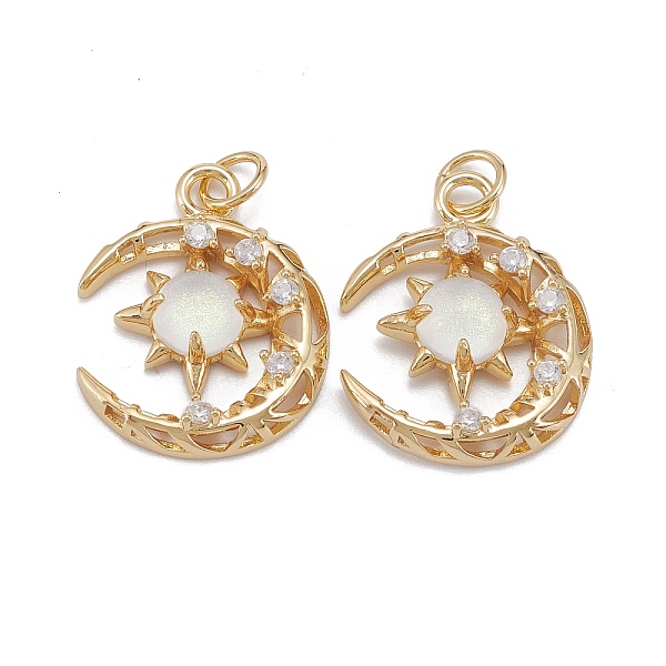 PandaHall Brass Micro Pave Clear Cubic Zirconia Glass Pendants, with Jump Ring, Long-Lasting Plated, Moon, Cadmium Free & Lead Free, Real...
PandaHall Brass Micro Pave Clear Cubic Zirconia Glass Pendants, with Jump Ring, Long-Lasting Plated, Moon, Cadmium Free & Lead Free, Real...