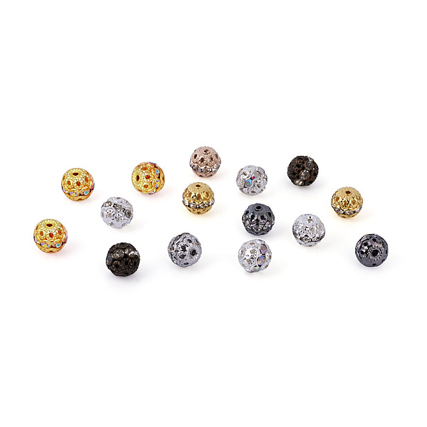 PandaHall Cheriswelry 80Pcs 8 Colors Alloy Rhinestone Beads, Hollow, Crystal and Crystal AB, Round, Mixed Color, 10x9mm, Hole: 1.2mm...
PandaHall Cheriswelry 80Pcs 8 Colors Alloy Rhinestone Beads, Hollow, Crystal and Crystal AB, Round, Mixed Color, 10x9mm, Hole: 1.2mm...