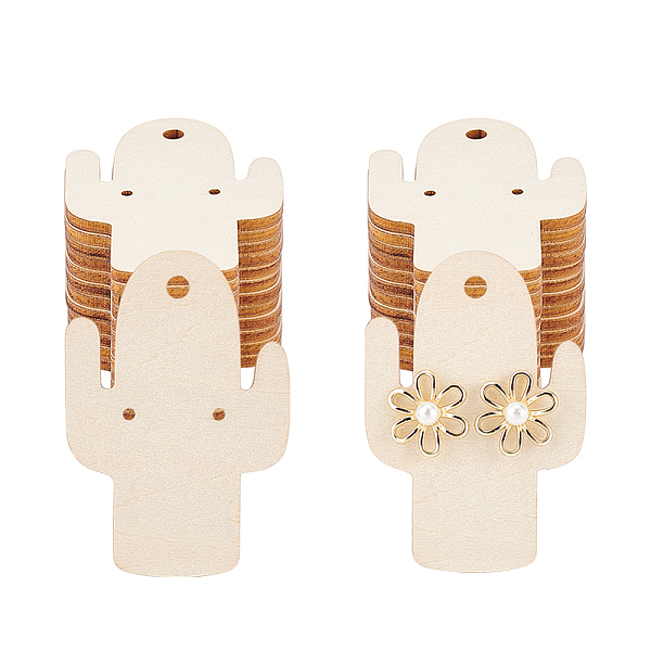 PandaHall Wood Earring Display Card with Hanging Hole, Jewelry Display Cards for Earring Display, Cactus, 6.5x4.5x0.3cm, 24pcs/set Wood...
PandaHall Wood Earring Display Card with Hanging Hole, Jewelry Display Cards for Earring Display, Cactus, 6.5x4.5x0.3cm, 24pcs/set Wood...