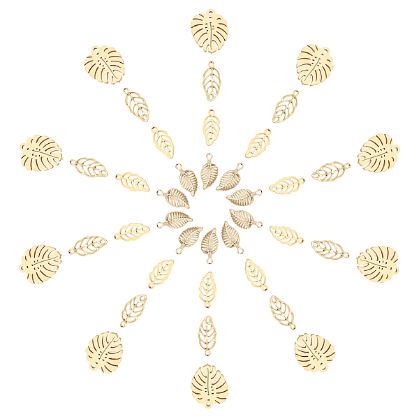 PandaHall UNICRAFTALE 4 Sizes Leaf Charms 40pcs Stainless Steel Charm Golden Lead Pendant Metal Charm Necklace Charms for Jewelry Making...
PandaHall UNICRAFTALE 4 Sizes Leaf Charms 40pcs Stainless Steel Charm Golden Lead Pendant Metal Charm Necklace Charms for Jewelry Making...