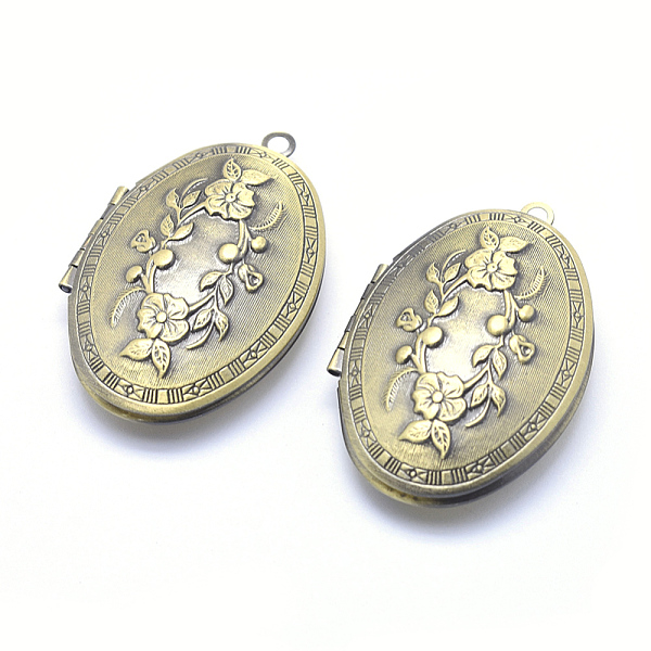 PandaHall Brass Locket Pendants, Photo Frame Charms for Necklaces, Cadmium Free & Nickel Free & Lead Free, Oval with Flower, Brushed Antique...
PandaHall Brass Locket Pendants, Photo Frame Charms for Necklaces, Cadmium Free & Nickel Free & Lead Free, Oval with Flower, Brushed Antique...