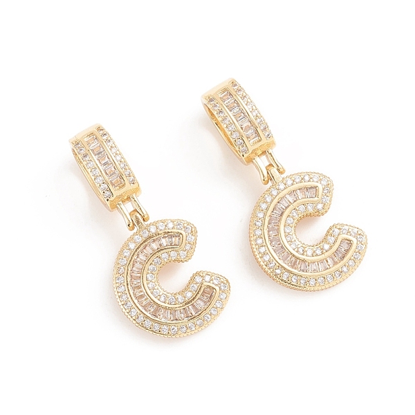 PandaHall Brass Micro Pave Cubic Zirconia Pendants, Long-Lasting Plated, Letter, Clear, Letter.C, 32.5mm, Hole: 6.5x9mm, Letter.C...
PandaHall Brass Micro Pave Cubic Zirconia Pendants, Long-Lasting Plated, Letter, Clear, Letter.C, 32.5mm, Hole: 6.5x9mm, Letter.C...