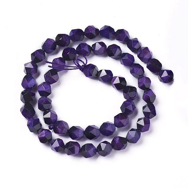 PandaHall Natural Tiger Eye Beads Strands, Dyed & Heated, Faceted, Round, Indigo, 7~8mm, Hole: 1mm, about 47~48pcs/strand, 15.2 inch~15.5..., Purple
PandaHall Natural Tiger Eye Beads Strands, Dyed & Heated, Faceted, Round, Indigo, 7~8mm, Hole: 1mm, about 47~48pcs/strand, 15.2 inch~15.5..., Purple