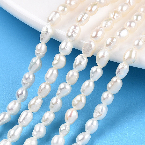 PandaHall Natural Cultured Freshwater Pearl Beads Strands, Rice, Seashell Color, 4~6x3.5~4mm, Hole: 0.7~0.8mm, about 36~37pcs/strand, 7.09...
PandaHall Natural Cultured Freshwater Pearl Beads Strands, Rice, Seashell Color, 4~6x3.5~4mm, Hole: 0.7~0.8mm, about 36~37pcs/strand, 7.09...