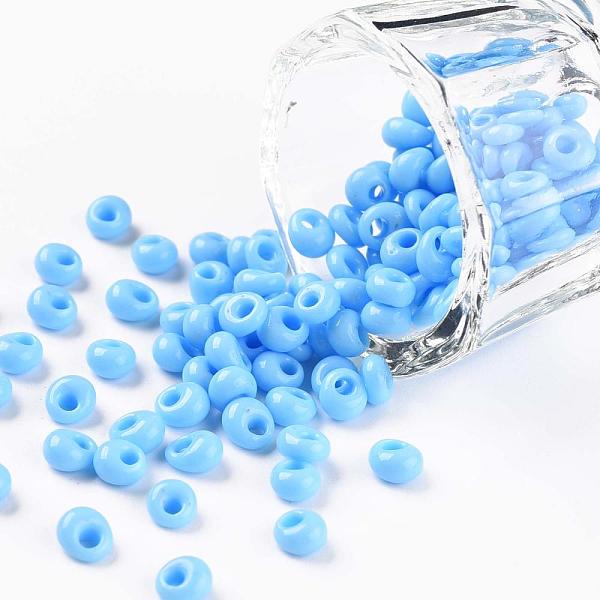 PandaHall TOHO Short Magatama Beads, Japanese Seed Beads, (43) Opaque Blue Turquoise, 4.5x4x3mm, Hole: 1.2mm, about 450g/bag Glass Cyan
PandaHall TOHO Short Magatama Beads, Japanese Seed Beads, (43) Opaque Blue Turquoise, 4.5x4x3mm, Hole: 1.2mm, about 450g/bag Glass Cyan