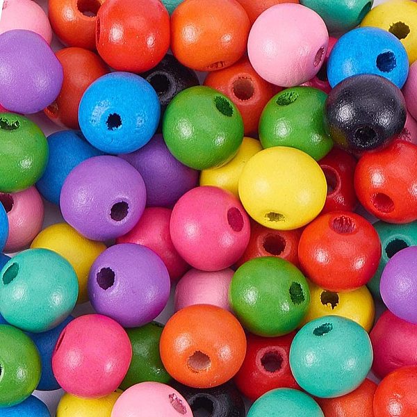 PandaHall 250~300pcs/box Dyed Environmental Colorful Round Wood Beads Sets, 10 Mixed Colors, 10x9mm, Hole: 3.5mm Wood Round Multicolor
PandaHall 250~300pcs/box Dyed Environmental Colorful Round Wood Beads Sets, 10 Mixed Colors, 10x9mm, Hole: 3.5mm Wood Round Multicolor