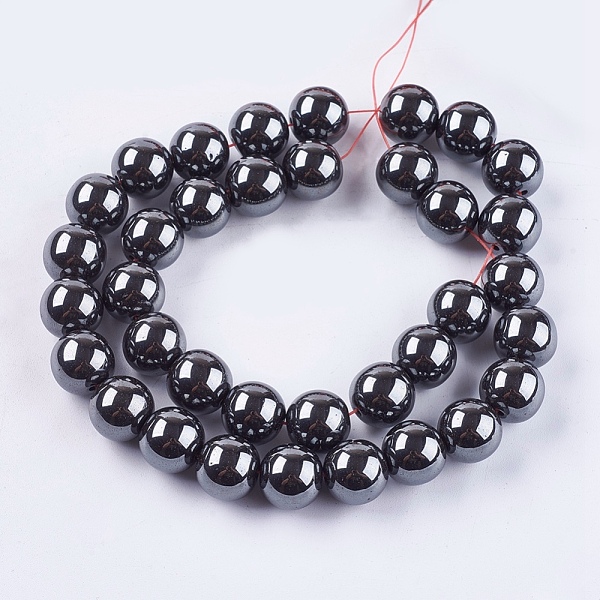 PandaHall Non-Magnetic Synthetic Hematite Beads Strands, Round, 12mm, Hole: 1.5~2mm, about 34pcs/strand Non-magnetic Hematite Round Black
PandaHall Non-Magnetic Synthetic Hematite Beads Strands, Round, 12mm, Hole: 1.5~2mm, about 34pcs/strand Non-magnetic Hematite Round Black
