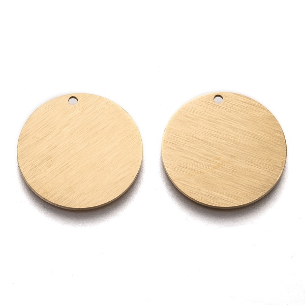 PandaHall Ion Plating(IP) 304 Stainless Steel Pendants, Stamping Blank Tag, Laser Cut, Double Side Drawbench Effect, Flat Round, Golden...
PandaHall Ion Plating(IP) 304 Stainless Steel Pendants, Stamping Blank Tag, Laser Cut, Double Side Drawbench Effect, Flat Round, Golden...
