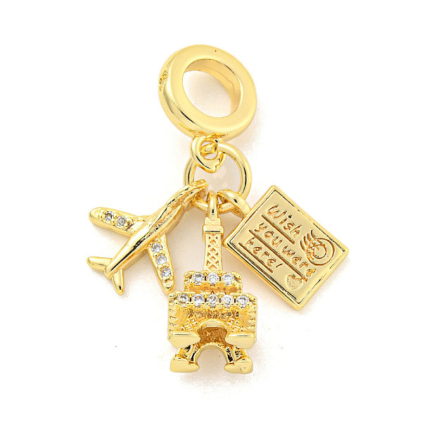 PandaHall Rack Plating Brass Micro Pave Cubic Zirconia European Dangle Charms, Large Hole Pendants, Cadmium Free & Lead Free, Long-Lasting..., Clear
PandaHall Rack Plating Brass Micro Pave Cubic Zirconia European Dangle Charms, Large Hole Pendants, Cadmium Free & Lead Free, Long-Lasting..., Clear