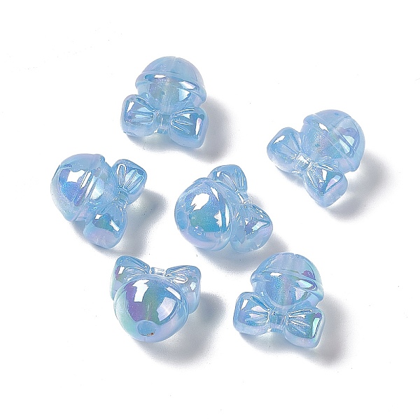PandaHall UV Plating Rainbow Iridescent Acrylic Beads, Bell Shape with Bowknot, Light Sky Blue, 17x17.5x14mm, Hole: 3.5mm Acrylic Bell
PandaHall UV Plating Rainbow Iridescent Acrylic Beads, Bell Shape with Bowknot, Light Sky Blue, 17x17.5x14mm, Hole: 3.5mm Acrylic Bell