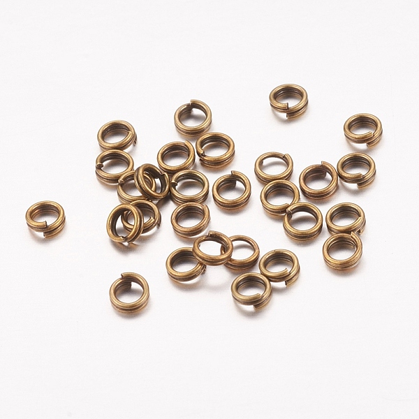 PandaHall Iron Split Rings, Double Loops Jump Rings, Cadmium Free & Nickel Free & Lead Free, Antique Bronze, 4x1.4mm, about 3.3mm inner...
PandaHall Iron Split Rings, Double Loops Jump Rings, Cadmium Free & Nickel Free & Lead Free, Antique Bronze, 4x1.4mm, about 3.3mm inner...