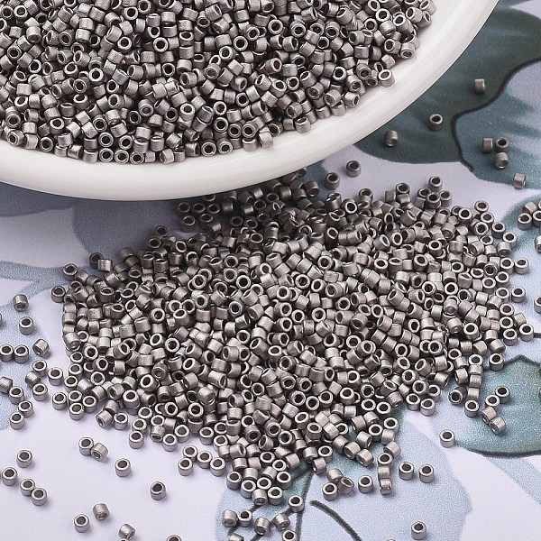 PandaHall MIYUKI Delica Beads, Cylinder, Japanese Seed Beads, 11/0, (DB0338) Matte Palladium Plated, 1.3x1.6mm, Hole: 0.8mm, about..., Gray
PandaHall MIYUKI Delica Beads, Cylinder, Japanese Seed Beads, 11/0, (DB0338) Matte Palladium Plated, 1.3x1.6mm, Hole: 0.8mm, about..., Gray