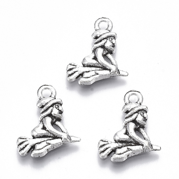 PandaHall Tibetan Style Alloy Pendants, Lead Free & Cadmium Free, for Halloween, Halloween Witch, Antique Silver, 16.5x14.5x2.5mm, Hole...
PandaHall Tibetan Style Alloy Pendants, Lead Free & Cadmium Free, for Halloween, Halloween Witch, Antique Silver, 16.5x14.5x2.5mm, Hole...