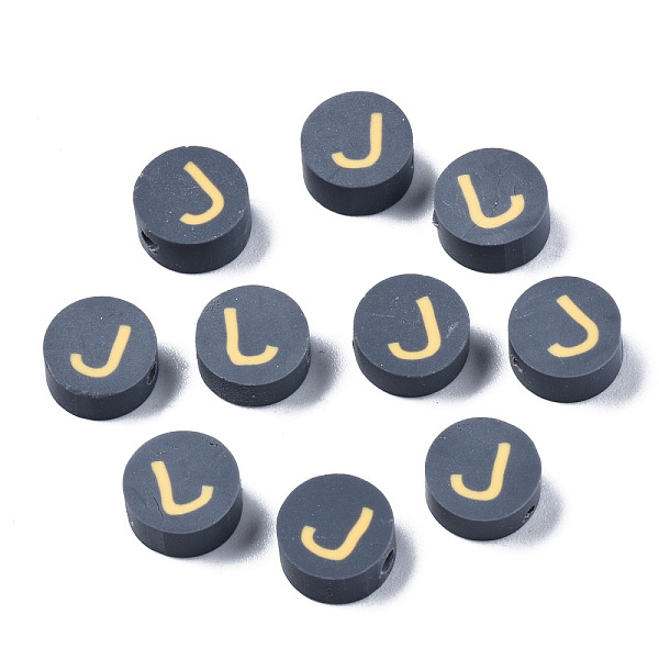 PandaHall Handmade Polymer Clay Beads, Flat Round with Alphabet, Gray, Letter.J, 9x3.5~5mm, Hole: 1.6mm Polymer Clay Letter J Gray
PandaHall Handmade Polymer Clay Beads, Flat Round with Alphabet, Gray, Letter.J, 9x3.5~5mm, Hole: 1.6mm Polymer Clay Letter J Gray