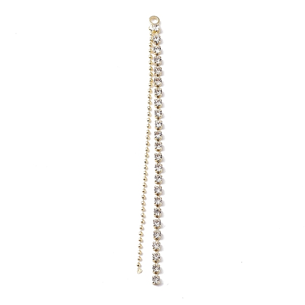 PandaHall Brass Crystal Rhinestone Cup Chain Big Pendants, Tassel Pendant, with Ball Chain, Light Gold, 76x3x2mm, Hole: 2mm Brass
PandaHall Brass Crystal Rhinestone Cup Chain Big Pendants, Tassel Pendant, with Ball Chain, Light Gold, 76x3x2mm, Hole: 2mm Brass