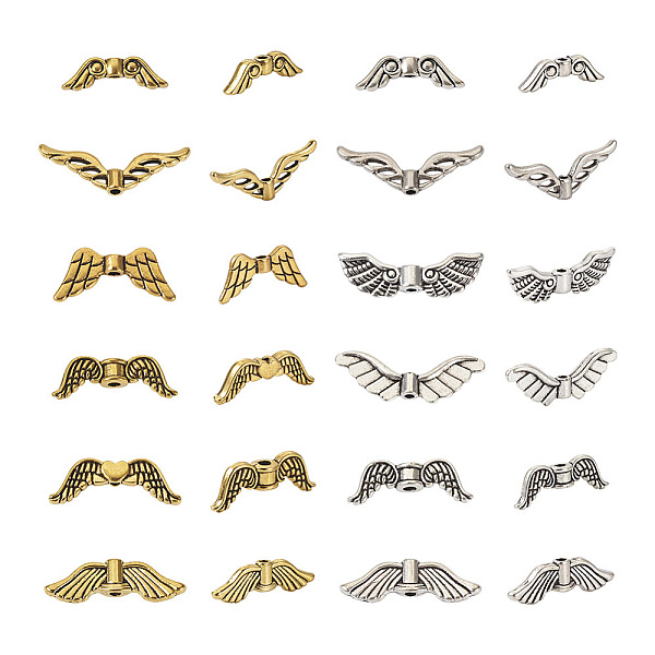 PandaHall Fashewelry 240Pcs 12 Style Tibetan Style Alloy Beads, Cadmium Free & Lead Free, Wing, Mixed Color, 7~22x5~21.5x2.5~4mm, hole...
PandaHall Fashewelry 240Pcs 12 Style Tibetan Style Alloy Beads, Cadmium Free & Lead Free, Wing, Mixed Color, 7~22x5~21.5x2.5~4mm, hole...