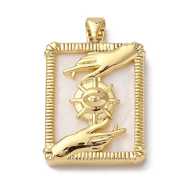 PandaHall Brass Pave Shell Pendants, Rectangle Charms, Golden, Sun, 24x18x4.5mm, Hole: 5x4mm Shell Sun
PandaHall Brass Pave Shell Pendants, Rectangle Charms, Golden, Sun, 24x18x4.5mm, Hole: 5x4mm Shell Sun