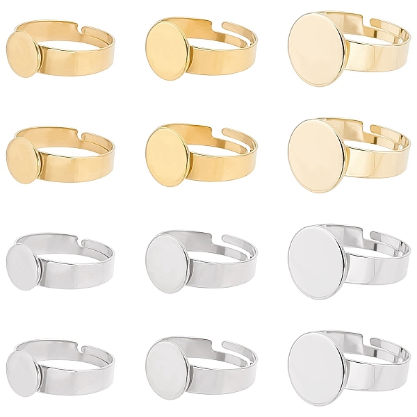PandaHall SUNNYCLUE 1 Box 24Pcs 6 Style Bezel Ring Blanks 304 Stainless Steel Ring Base Adjustable Ring Blank Flat Round Pad Ring Settings...
PandaHall SUNNYCLUE 1 Box 24Pcs 6 Style Bezel Ring Blanks 304 Stainless Steel Ring Base Adjustable Ring Blank Flat Round Pad Ring Settings...