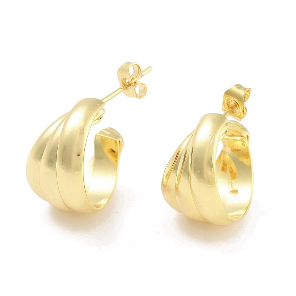 PandaHall 304 Stainless Steel Stud Earrings, Half Hoop Earrings for Women, Real 18K Gold Plated, 16.5x11.5mm 304 Stainless Steel
PandaHall 304 Stainless Steel Stud Earrings, Half Hoop Earrings for Women, Real 18K Gold Plated, 16.5x11.5mm 304 Stainless Steel